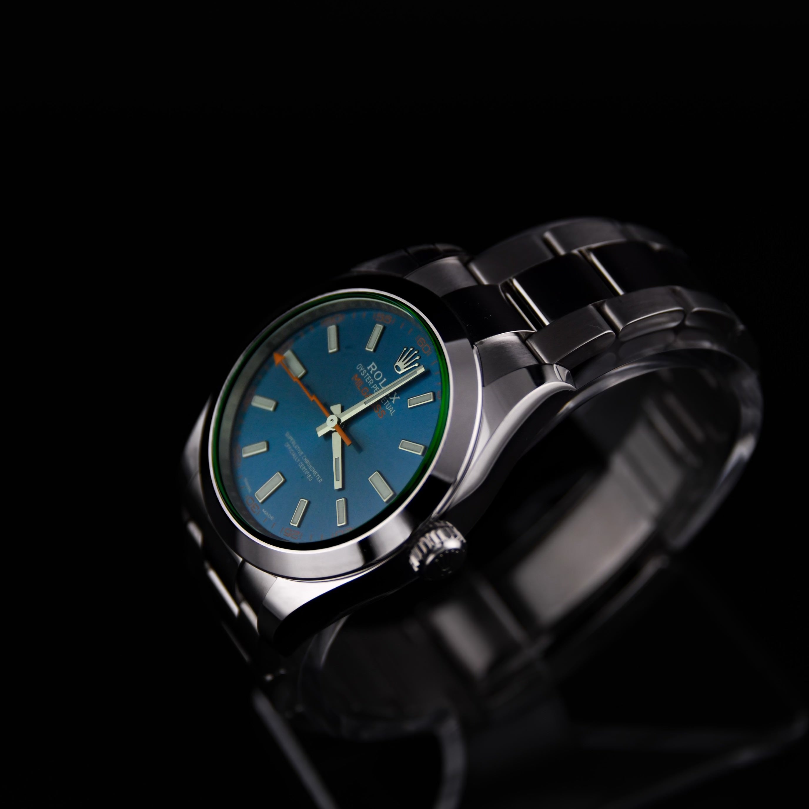 Rolex Milgauss Glace Verte Z-Blue Dial